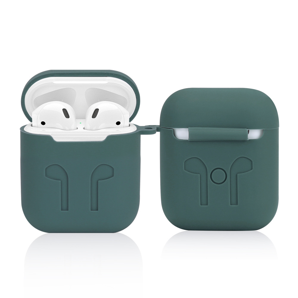 Suitable for Airpods one or two generation protective shell thickened conjoined Apple wireless Bluetooth headset silicone cover