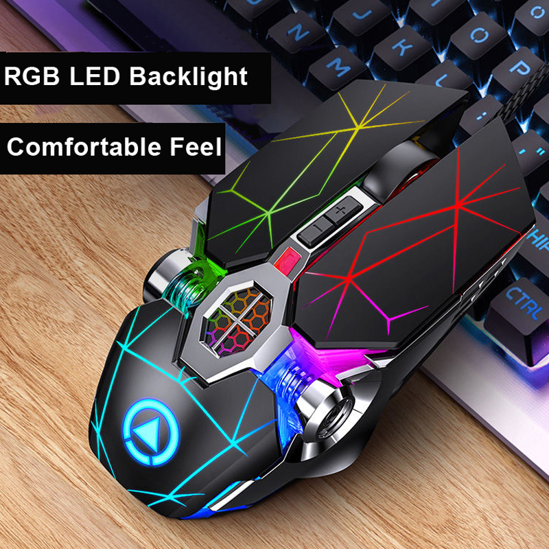 New RGB Pro Gaming Mouse 7 Button Optical USB Wired Silent Computer Mause Gamer Mice Game Mouse For PC Laptop Home Office