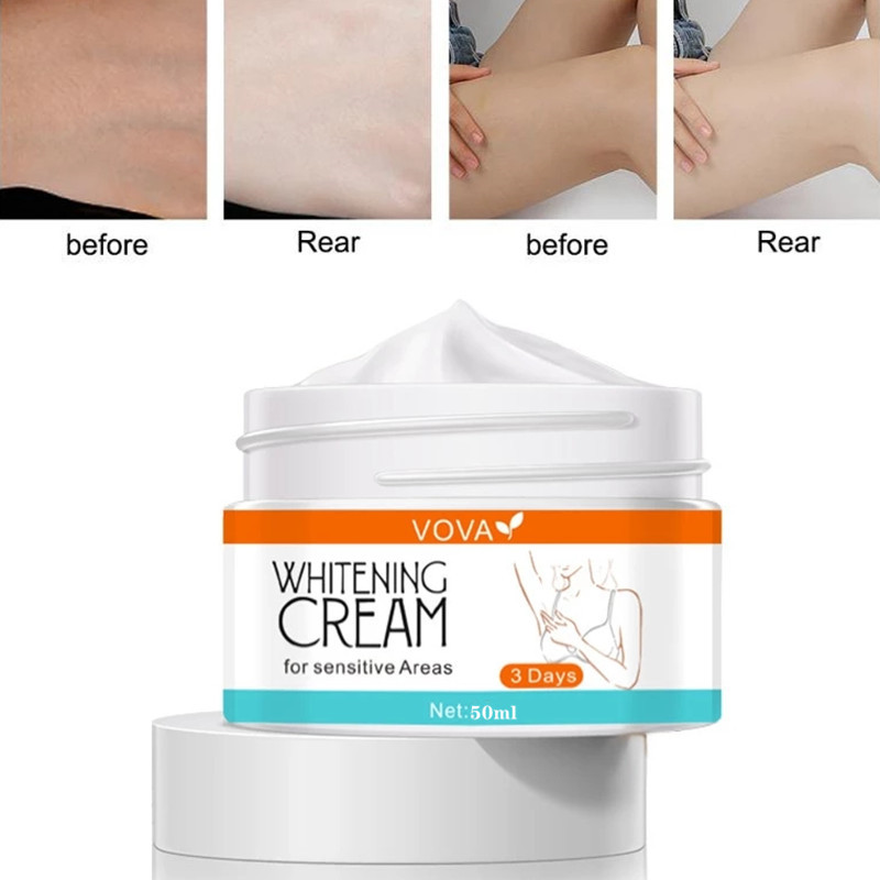 Whitening Cream Bleaching Face Body Lightening Cream Underarm Armpit Whitening Moisturizing Cream Legs Knees Body White Cream