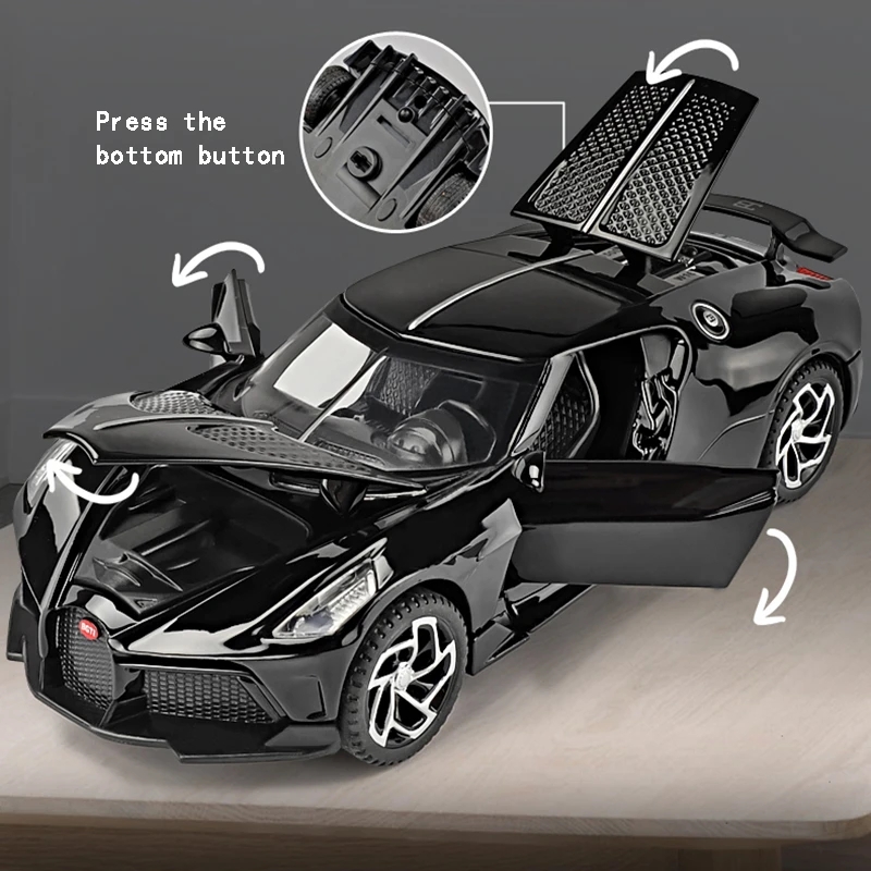 1:32 Bugatti La Voiture Noire Car model Metal Diecasts Toy Vehicles alloy car Toy Global Limited Edition children Boy toys