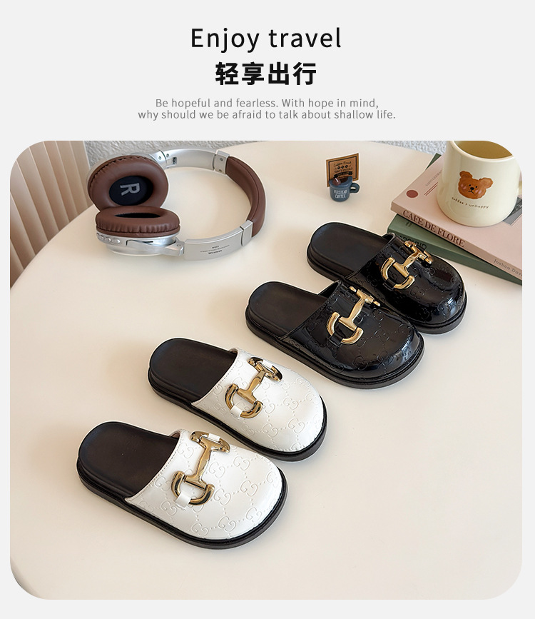Baby Fashion Versatile Baotou Slippers for External Wear 2026 Summer Korean Edition New Children's Flat Slippers