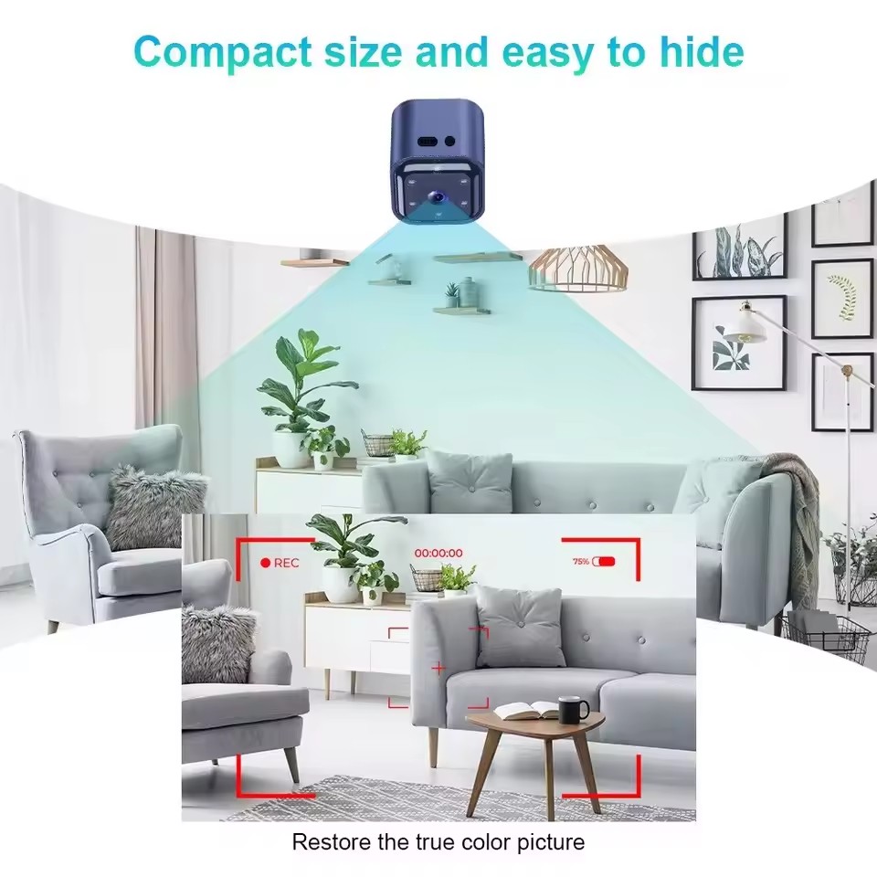 Mini HD Monitoring Camera 1080P WiFi Wireless Remote Monitor Night Vision Camcorders Video Surveillance Security Protection
