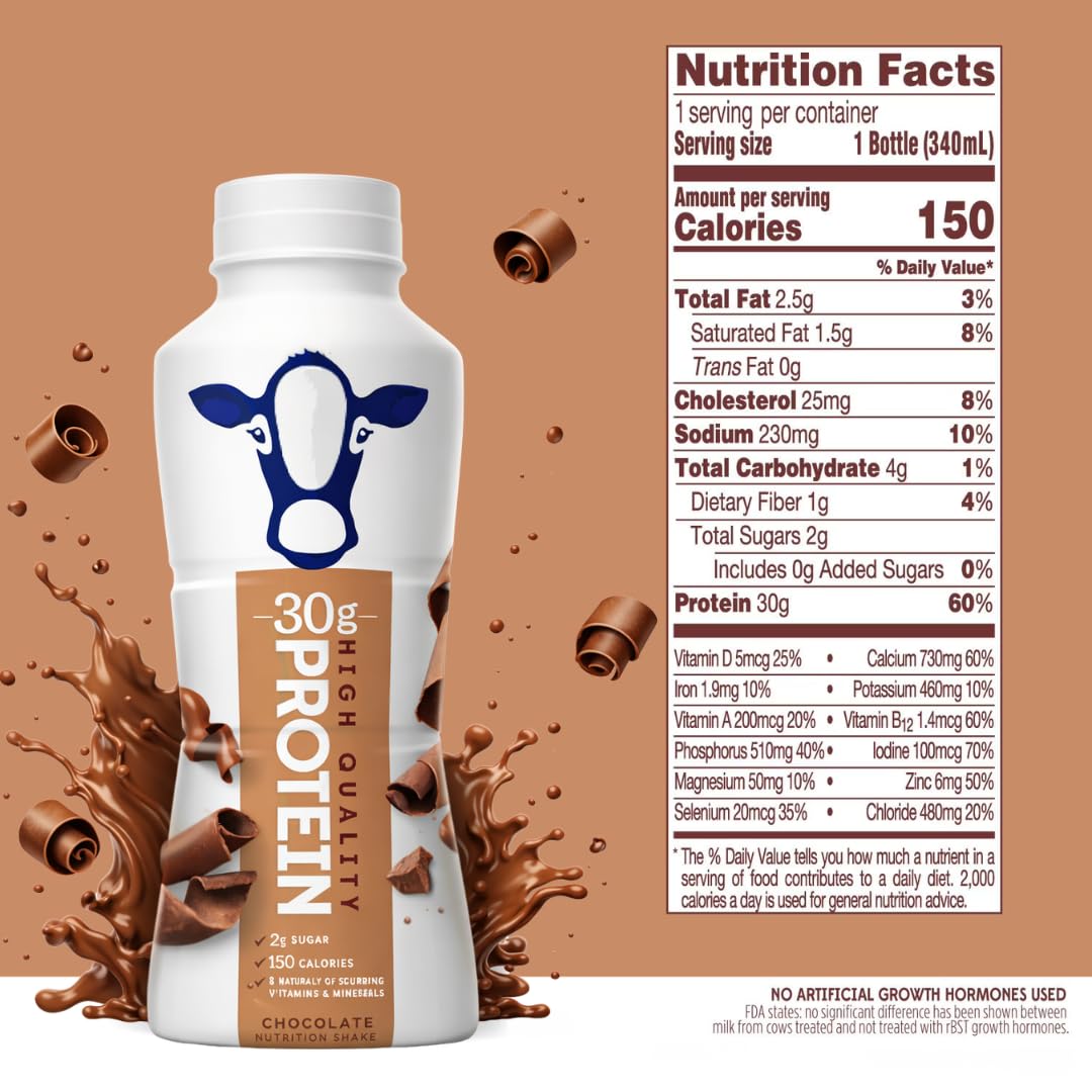 Nutrition PIan - ChocoIate High Protein Milk Shake - 30g protein (8 Pack)