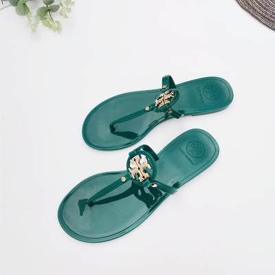 ToryBorch Summer detonating slippers bow tie bow tie thick bottom antiskid high heel and cool slippers