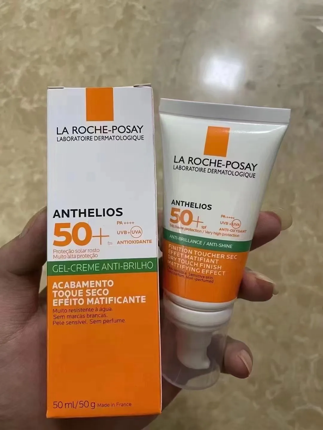 2Pcs La Roche Posay Sunscreen and Effaclar duo+ SPF50+ Oil Control Acne Removal Cream Acne Spots Moisturizing Cream Face Care