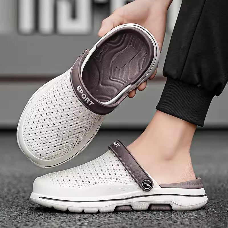Deodorant and non-slip beach sandals new outdoor slippers wear thick soles wear-resistant soft bottom Bao head