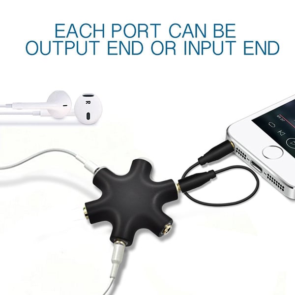 Earphone Adapter Male to Female Audio Output Splitter