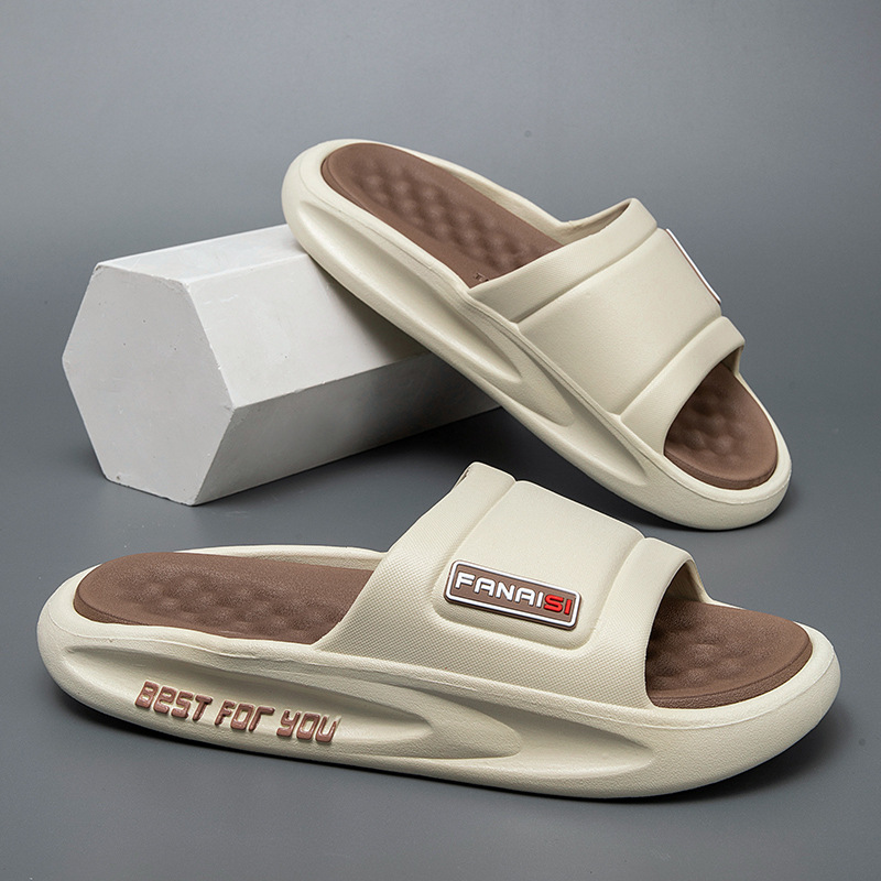 Slippers Male Outdoor Wear Outdoor Household Thick Sole Non slip Household PVC Slippers Male Sports Slippers