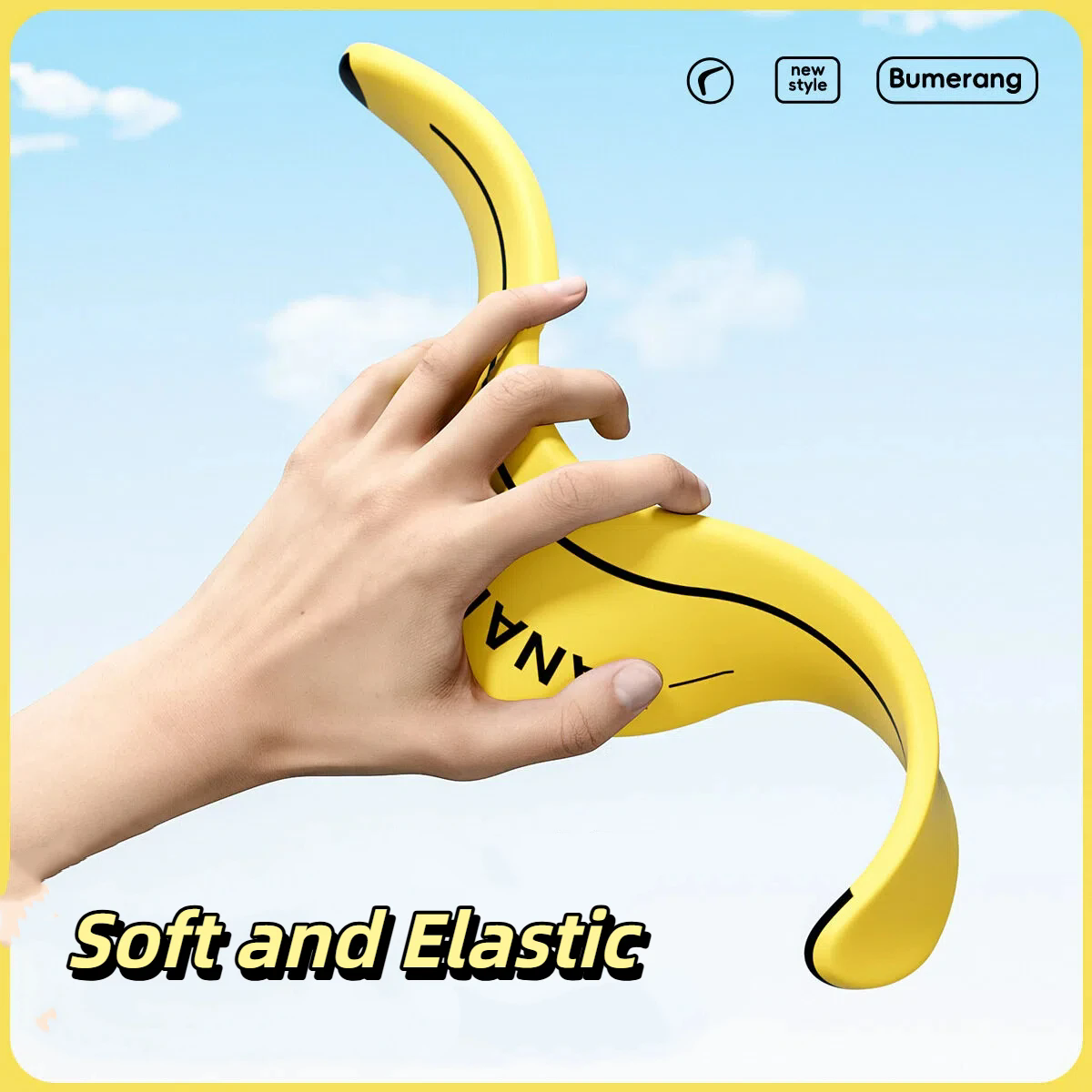 Children Soft Boomerang Toy Two-leaf V-shaped Outdoor Flying Disc Games Adult-kids Interactive Sports Toy For Decompression Gift