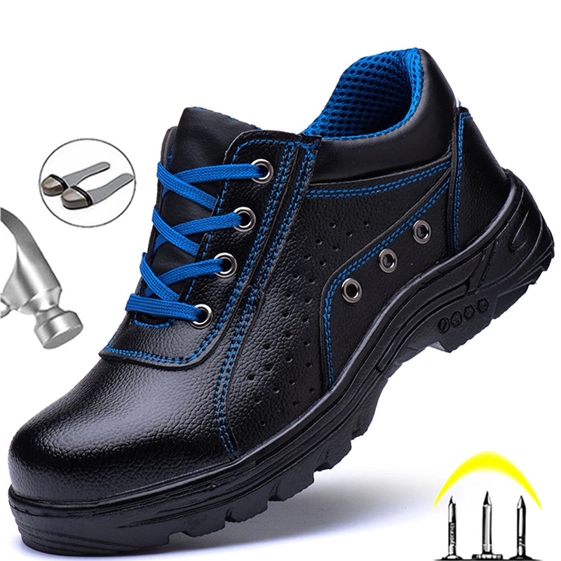 Indestructible Safety Shoes Construction Work Shoes Anti-puncture Industrial Shoes Non-slip Men Shoes Anti-smash Work Boots