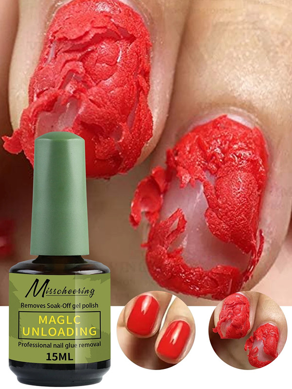 Nail Polish Remover in UV Gel, 15ml, easily and quickly removes semi-permanent enamel in 3-5 minutes