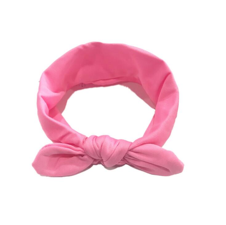 Hot selling children's hairband with elastic cloth rabbit ears hair ornaments headwear