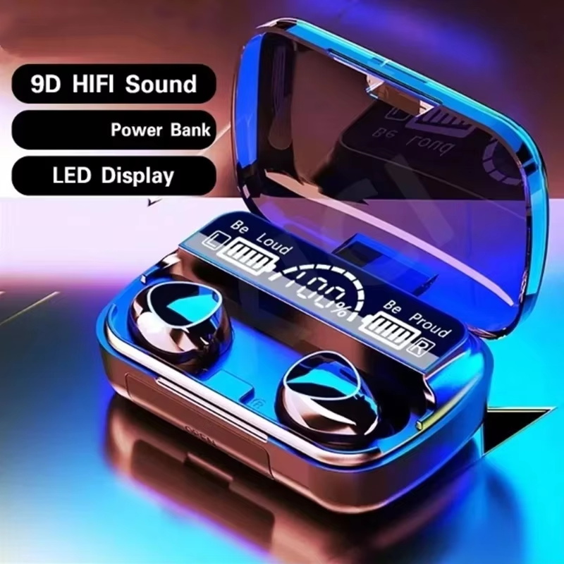 M10 TWS Bluetooth Headphones Charging Box Wireless Earphones With Microphone 9D Stereo Sports Waterproof Earbuds Headset