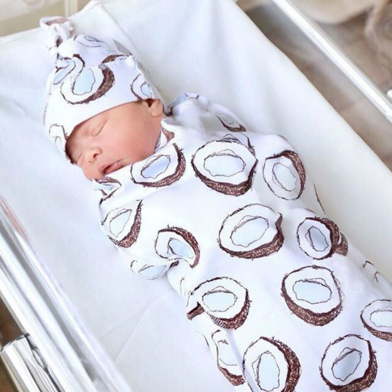 baby sleeping bag baby anti-shock wrapper super soft stretch baby cocoon sleeping bag tire cap set