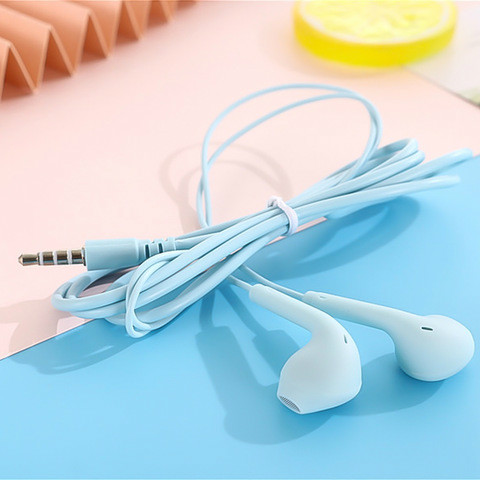 Macaron Color Wired Mobile Phone Headset In-ear Universal Music Headset
