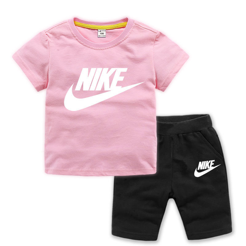D-baby 2Pcs 0-12y Boys Clothes Set Cartoon T-shirt and Shorts Cotton Kids Summer Wear Kids Suits