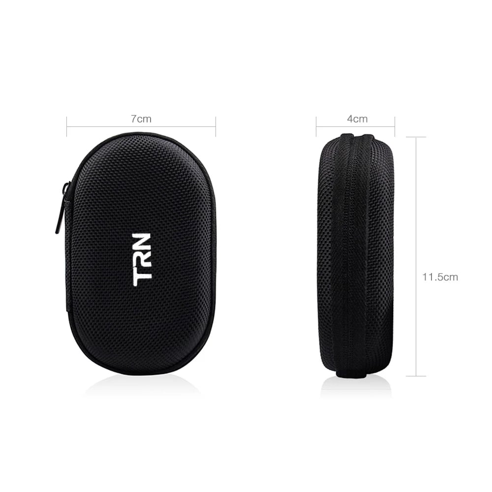 TRN headset bag Mini portable Oxford cloth EVA headset bag Data cable Bluetooth fall proof storage box