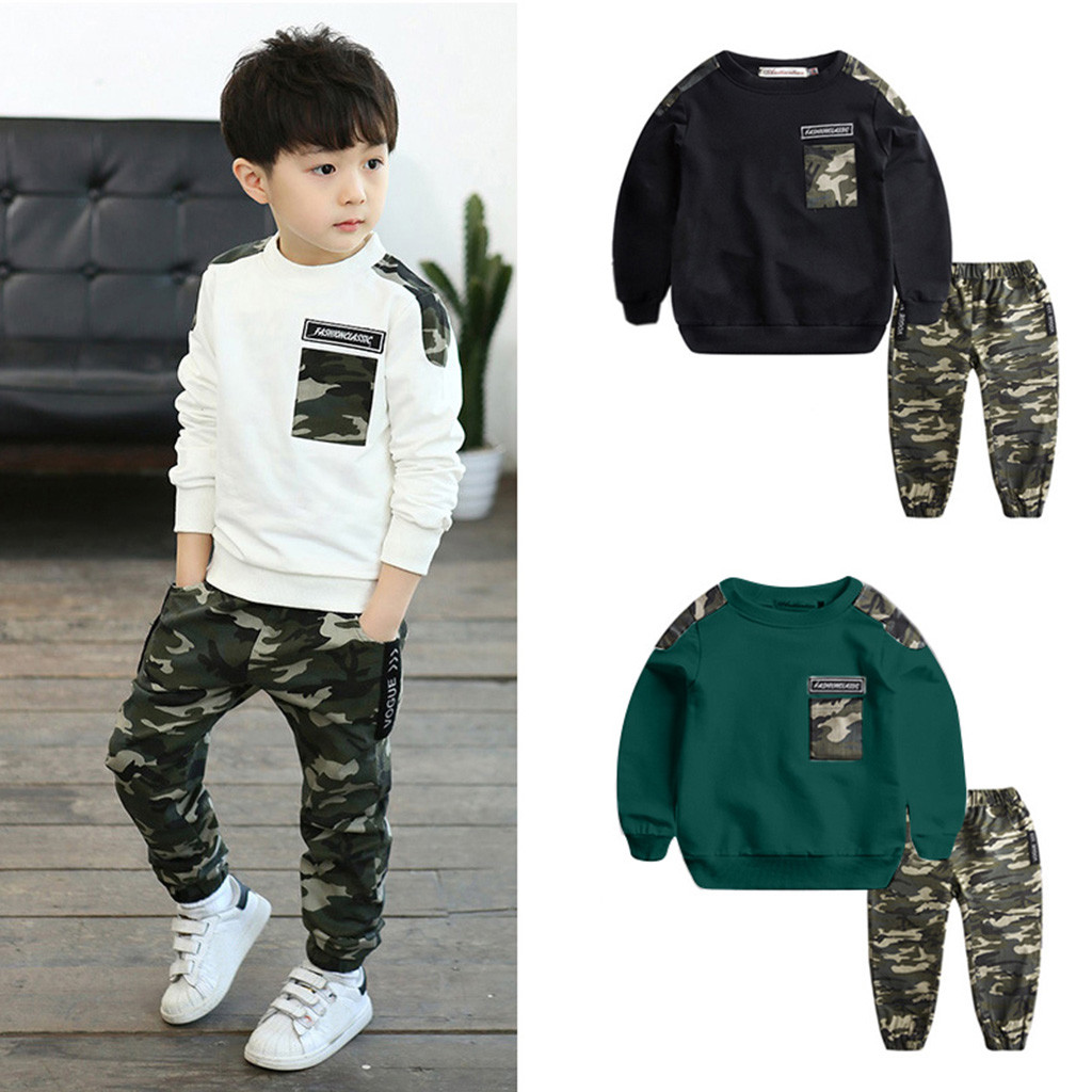 Teen Kids Clothes Baby Boys Costume Letter Tracksuit boys Tops Pants 2PCS Children Boy Winter Outfits Set roupa infantil