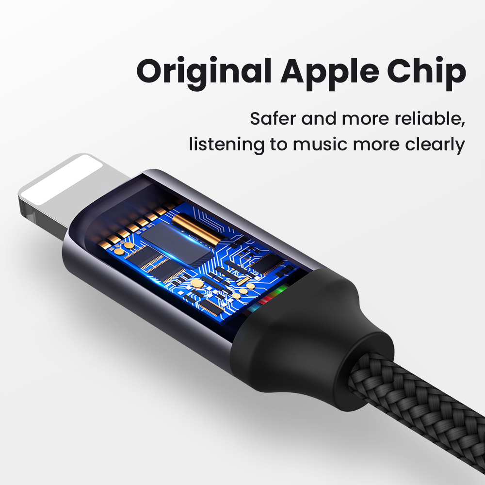 8 Pin To 3.5mm Jack AUX Cable Lighting To AUX Headphone Adapter Audio Extension Kable Connector Splitter For iPhone 13/12/11