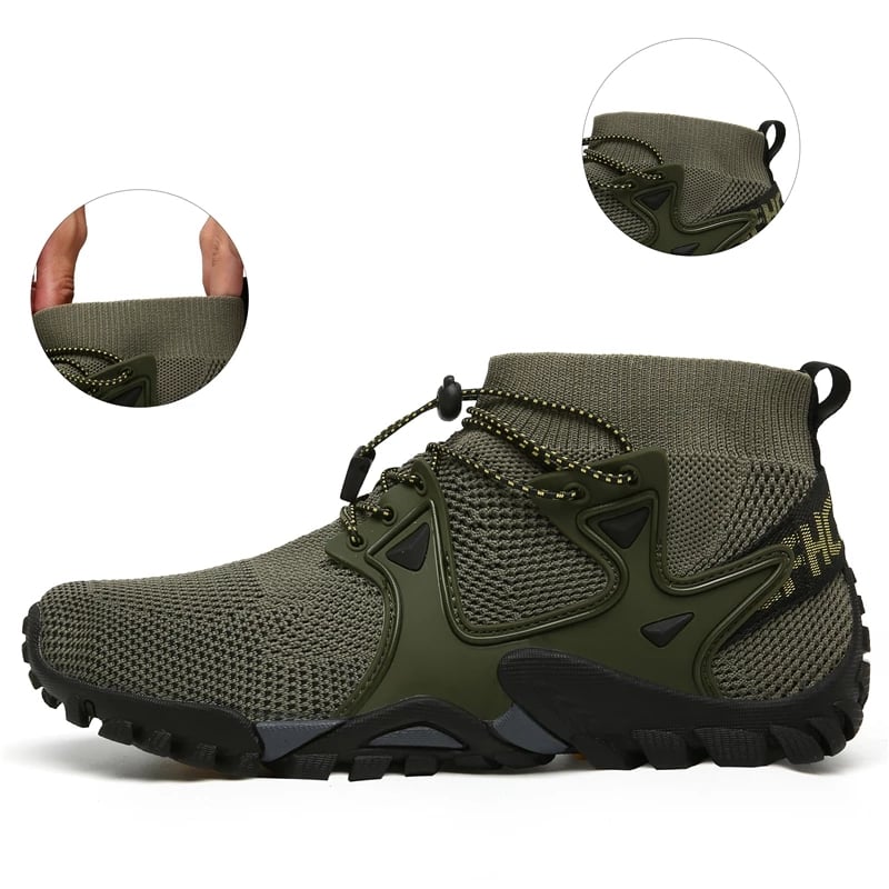 spring and summer new men's shoes couple outdoor hiking breathable flying shoes hiking shoes men