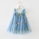 1-5 Years Toddler Baby Girls New Summer Dress for Kids Clothes Children Dress Puffy Mesh Tutu Princess Floral Embroidery Clothes