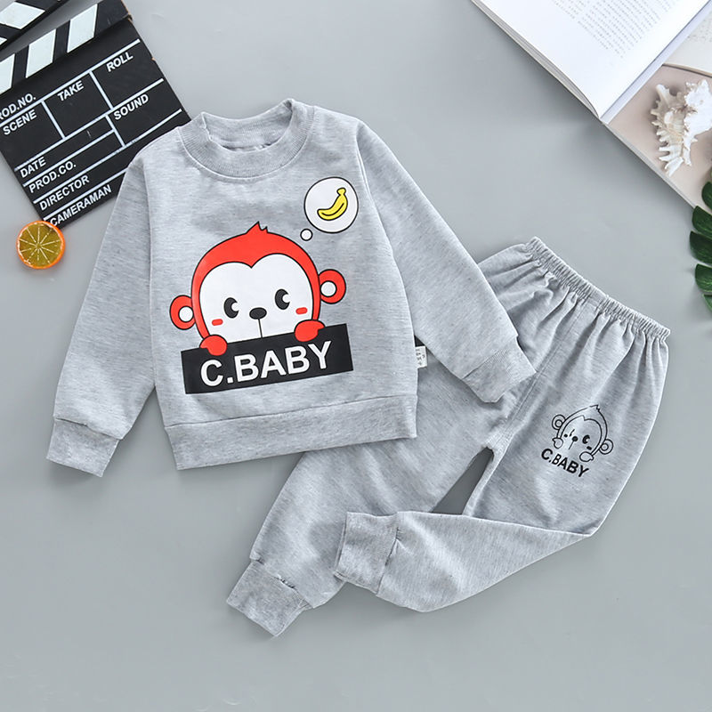 Boy long-sleeved clothes Toddler Kids Boys Casual wear Sportswear T-shirt+Pants Outfits Set 2 piceces set