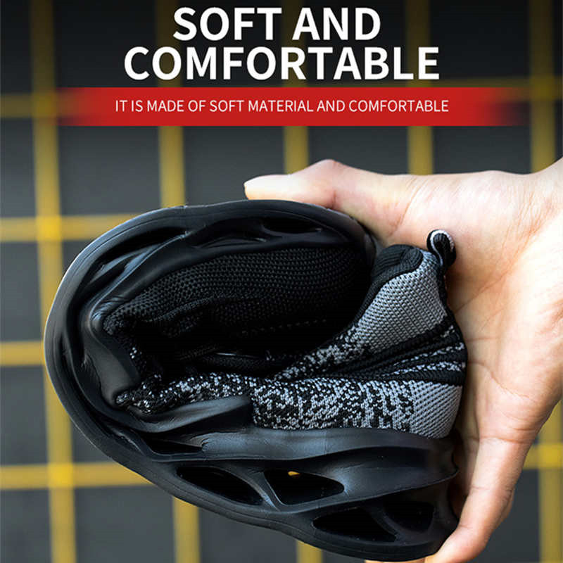 Xiaomi Work Safety Boots Men Safety Shoes Work Sneakers Anti-Puncture Anti-puncture Work Shoes Men Steel Toe Shoes Footwear