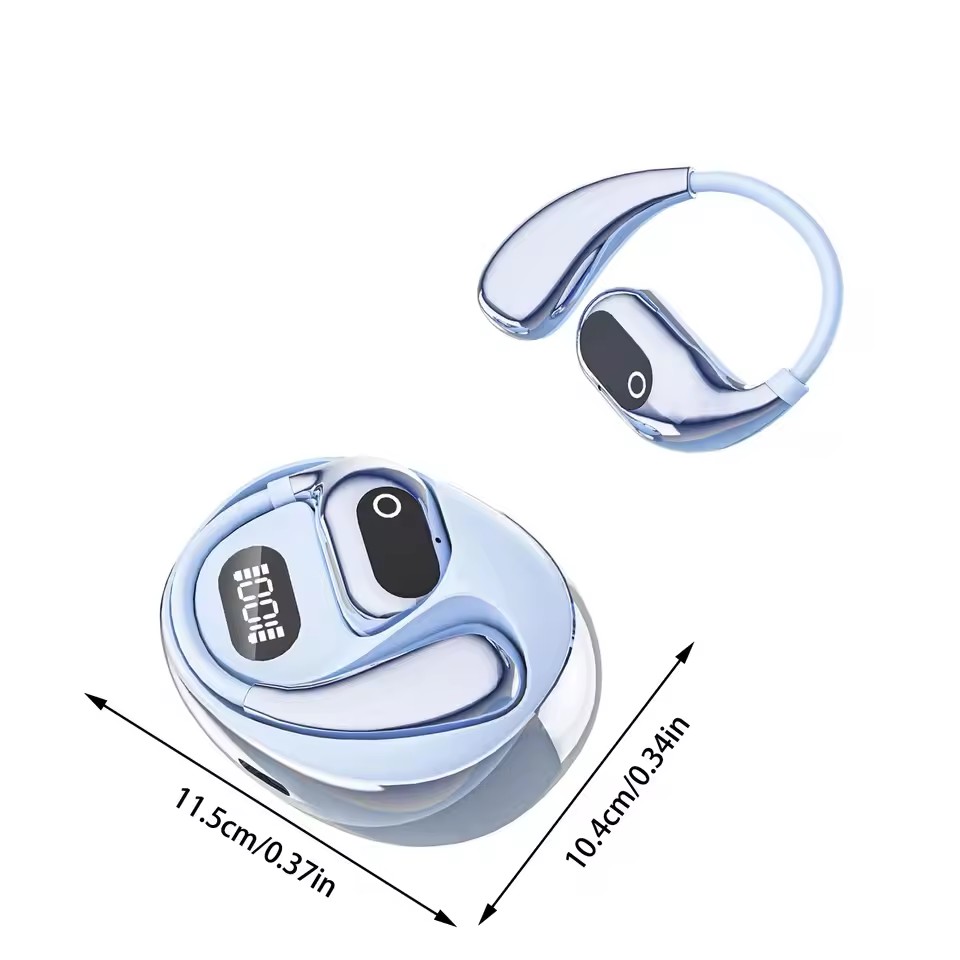 Wireless Earbuds, New 50H Bluetooth 5.4 Headphones Sport, HiFi Stereo Sound Wireless Earphones with Earhooks, IP7 Waterproof Ear