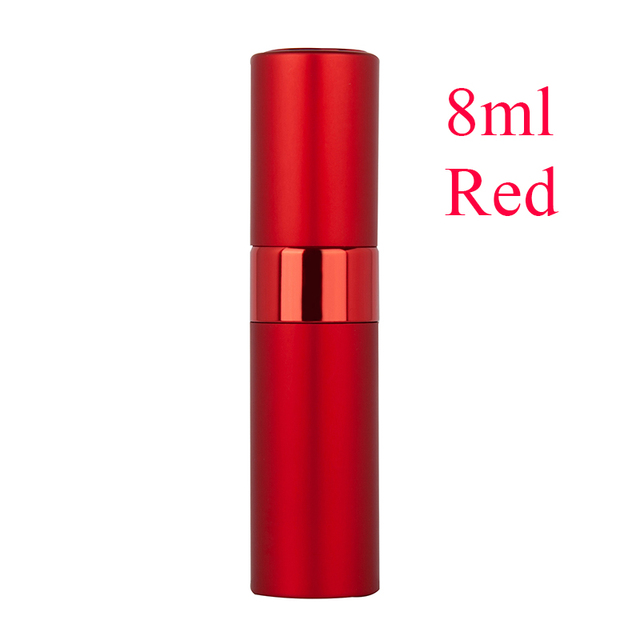 1pc 8ml Top Quality Refillable Glass Perfume Bottle Metal Atomizer Spray Travel Aluminum Empty Parfume Bottle