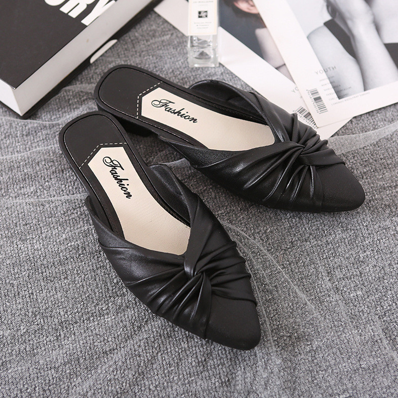 New Fashion Half Slippers for Women Outwear Foreign Trade Slippers Cross border E-commerce Plastic Women's Shoes Fashion Fa