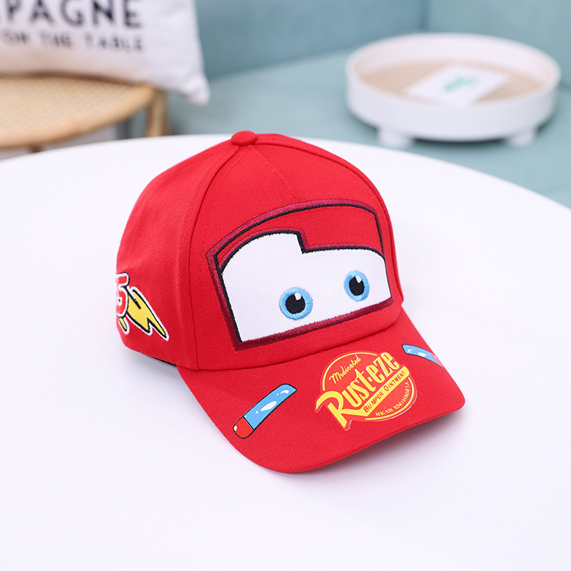 Disney Cartoon Cars Kid's Baseball Cap McQueen Pixar Cars Kids Popular Hip Hop Hat Boys Girls Baby Children Travel Caps Adjustab