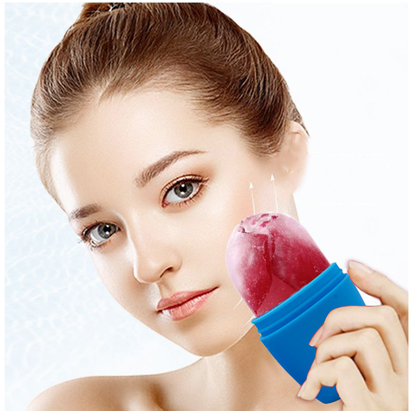 Skin Care Tools Silicone Ice Facial Roller Portable Face Massage Roller Skin Care Beauty Lifting Tool Facial Ice Face Massager