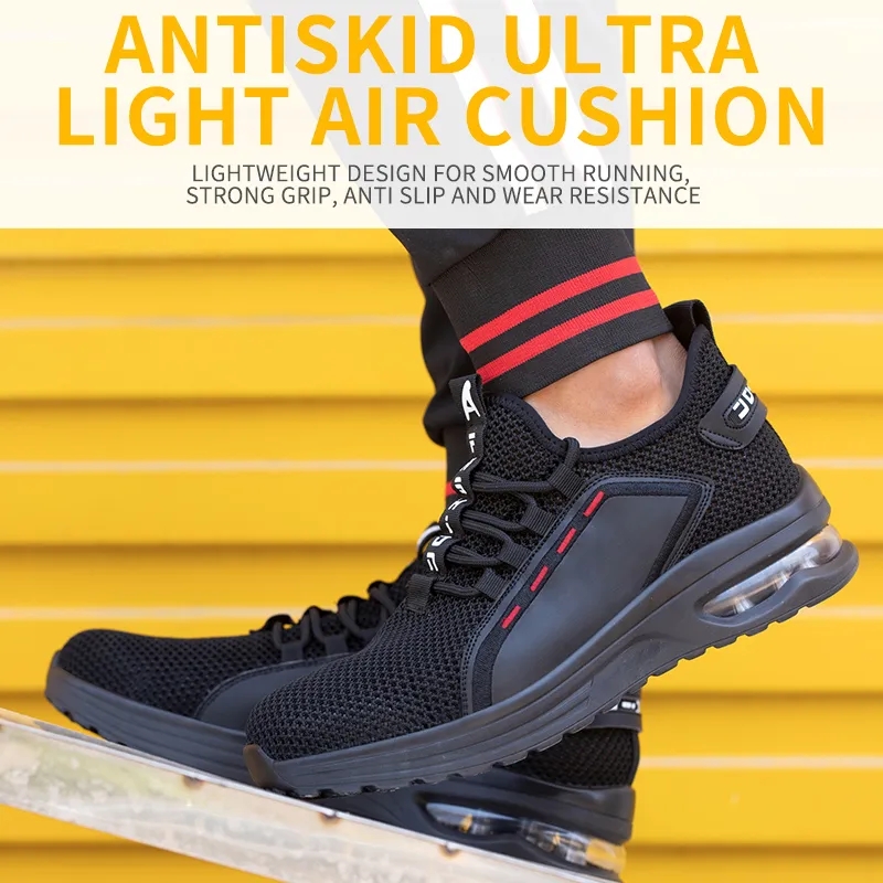 labour insurance shoes men breathable non-slip wear-resistant anti-smash anti-puncture steel head work shoes