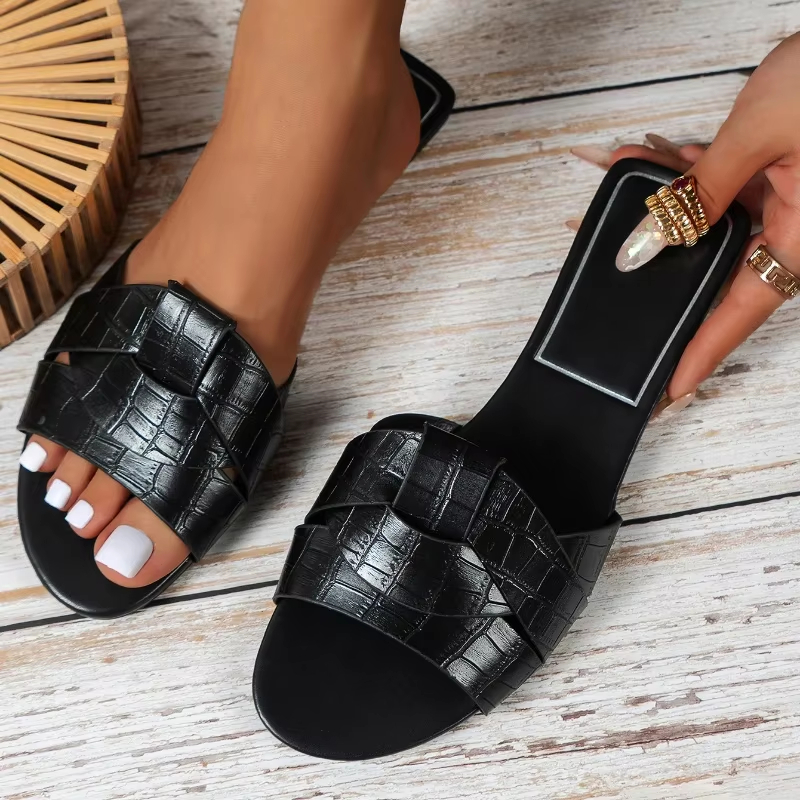 New Summer Designer Women'S Solid Color Fashion Slippers Zapatos De Mujer Women'S Shoes Slippers Women Slippers Women Shoes