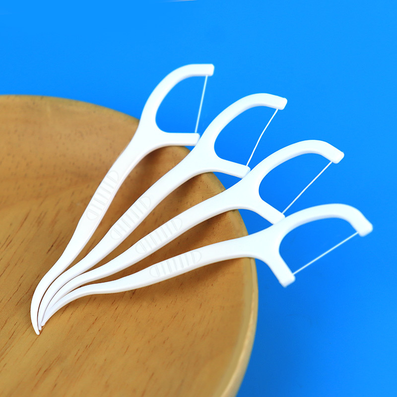 50pcs portable dental floss teeth sticks oral care hygiene toothpick individual package Polyethylene dental flosser with box