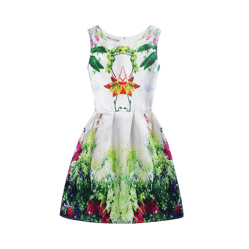 Girls Spring New Butterfly Print Vest Skirt Korean Small and Medium Girls One Piece Children's Skirt