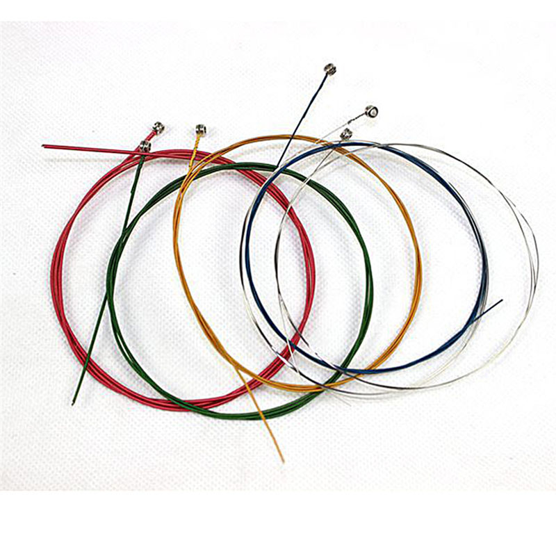 6Pcs/Set Acoustic Guitar Strings Rainbow Colorful Guitar Strings E-A For Acoustic Folk Guitar Classic Guitar Multi Color