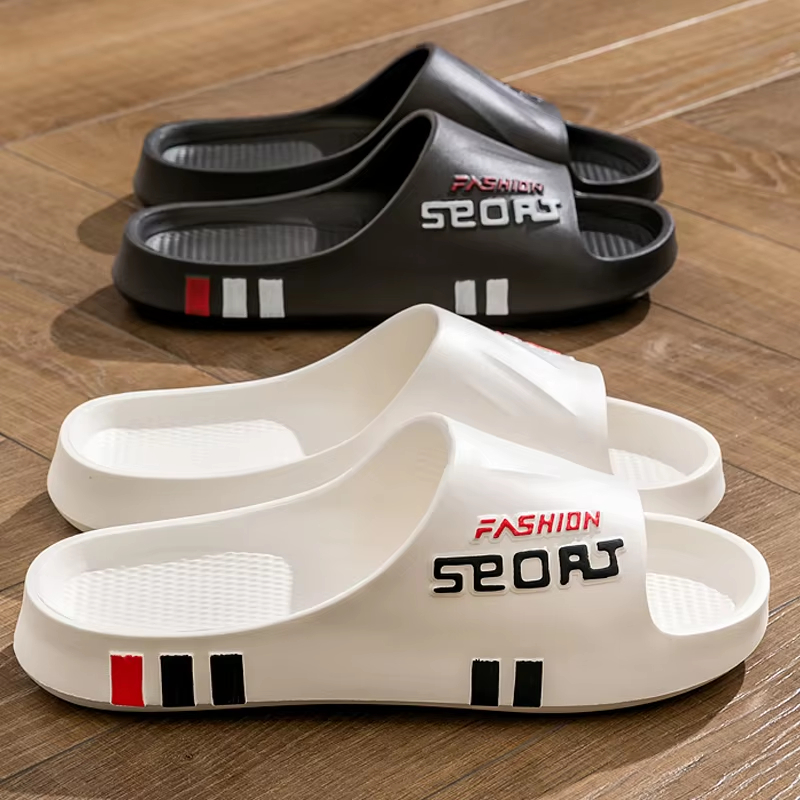 Fashion Men Massage Slippers Indoor Outdoor Sandals Beach Flip Flop Thick Sole Women Slides Summer Non-Slip Men Shower Slippers