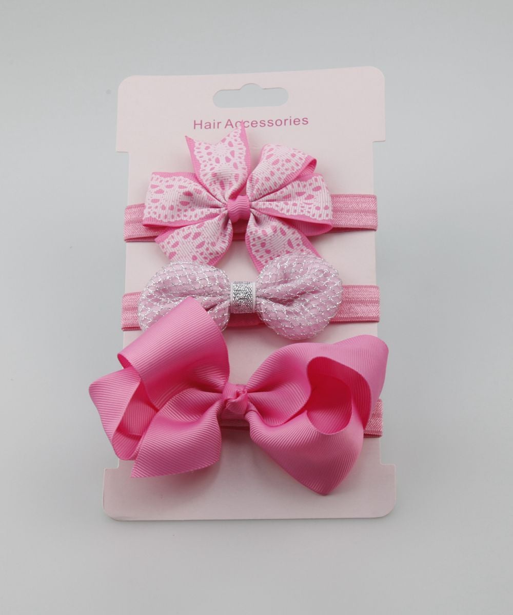 3pc/set baby girl boy elastic flower unicorn crown headband