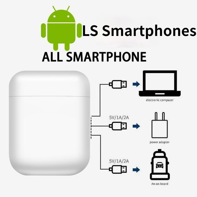Original i12 tws Stereo Wireless headphones 5.0 Bluetooth Earphone in ear Earbuds Headset With Charging Box For all smartphones