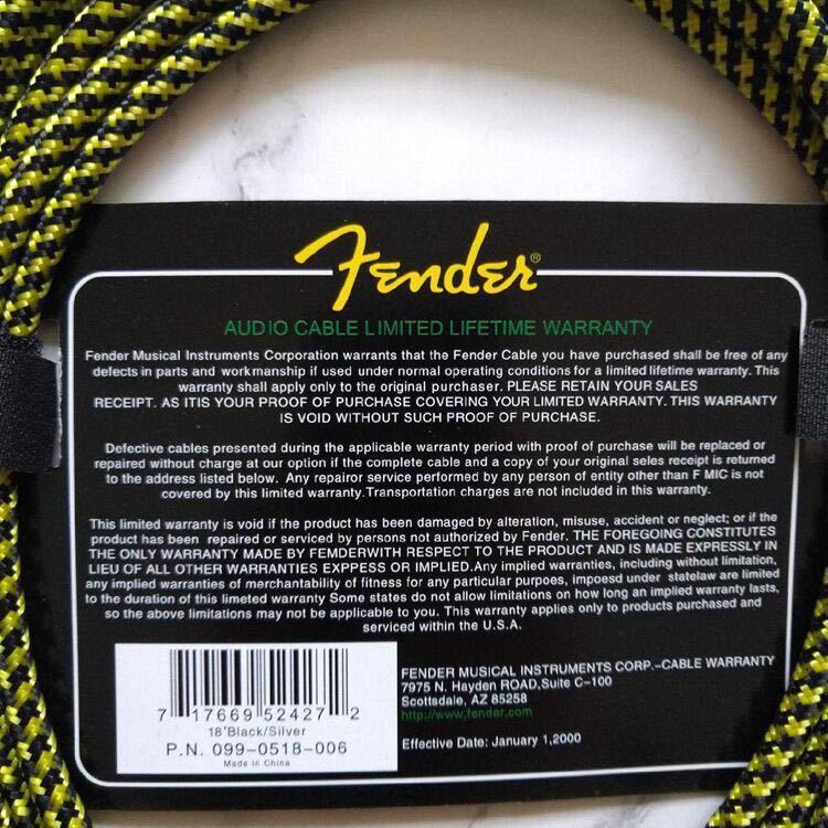 Fender electric guitar cable guitar connection cable bass electric box audio cable noise reduction cable 3m