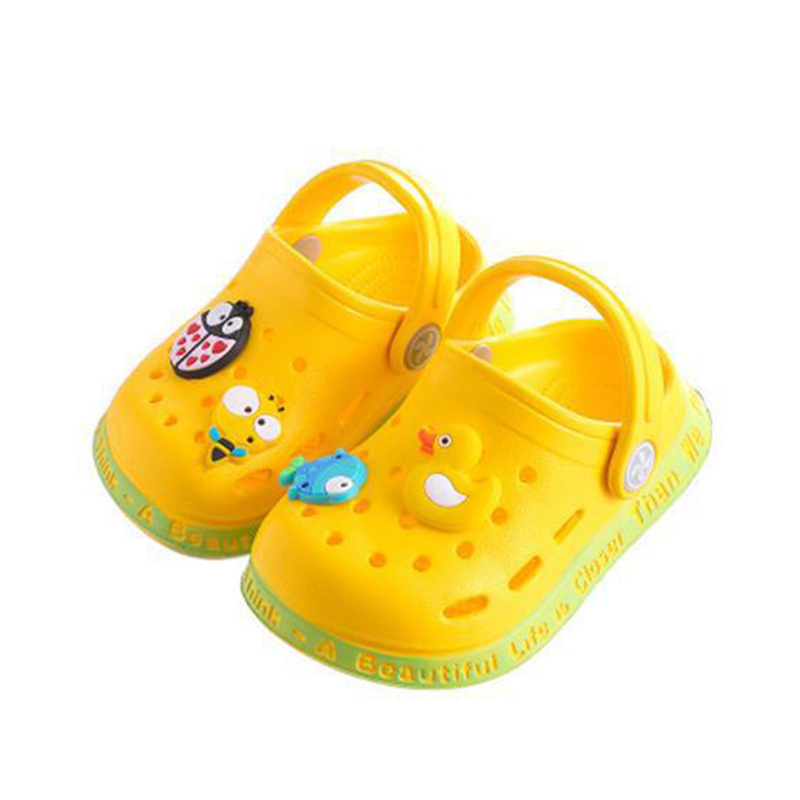 Summer Kids sandals Boys Girls Mules Cartoon baby Slippers Flat Summer Cartoon Children's Garden Shoes