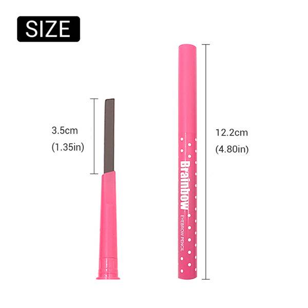 SHWX Eyebrow Pencil Longlasting Waterproof Durable Automaric Eye Brow Liner+3 Eyebrow Shaping Stencils Grooming Kit Makeup Tools