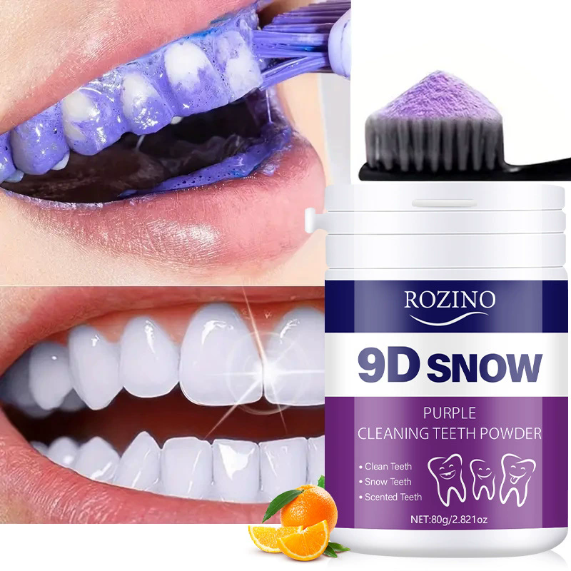 80g Whitening and Cleaning Powder, Eliminates Yellow Smoke Spots, Prevents Bad Breath, Freshens Breath, Oral Care