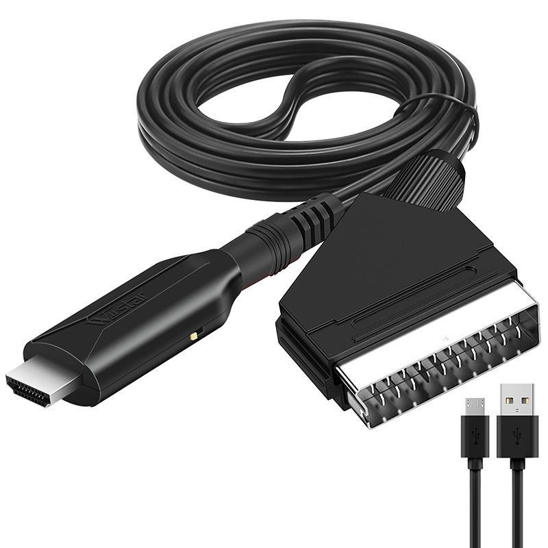 HDMI to SCART/SCART to HDMI converter for set-top box game console audio and video adapters