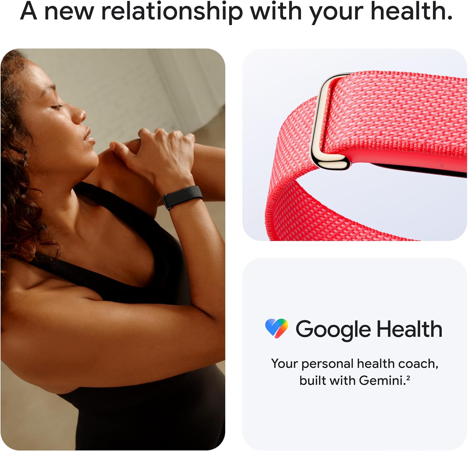 Google Fitbit Air - Screenless Activity Tracker with Fitness, Heart Rate, and Sleep Tracking - Personalized AI-Powered Coaching - Up to 7 Days’ Batter