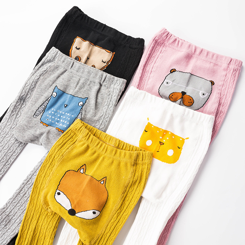 Kid Girl Tights Baby Stockings Autumn Winter Warm Children Pantyhose Cotton Pants Multicolor Color Cute Girls Trousers Leggings