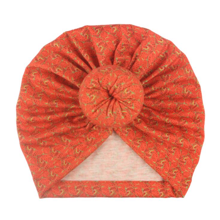 New children's printing fashion Pullover hat doughnut Creative Baby Hat
