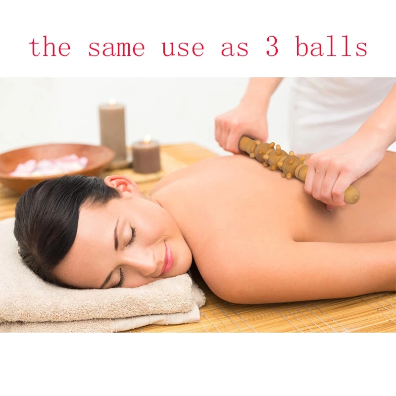 Set wooden massage sticks, back and leg massage equipment, wooden crafts manufacturers
