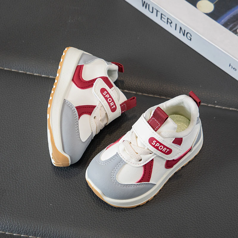1Pair New children's sports shoes with breathable soft soles for girls and babies, functional boys' sports shoes for children